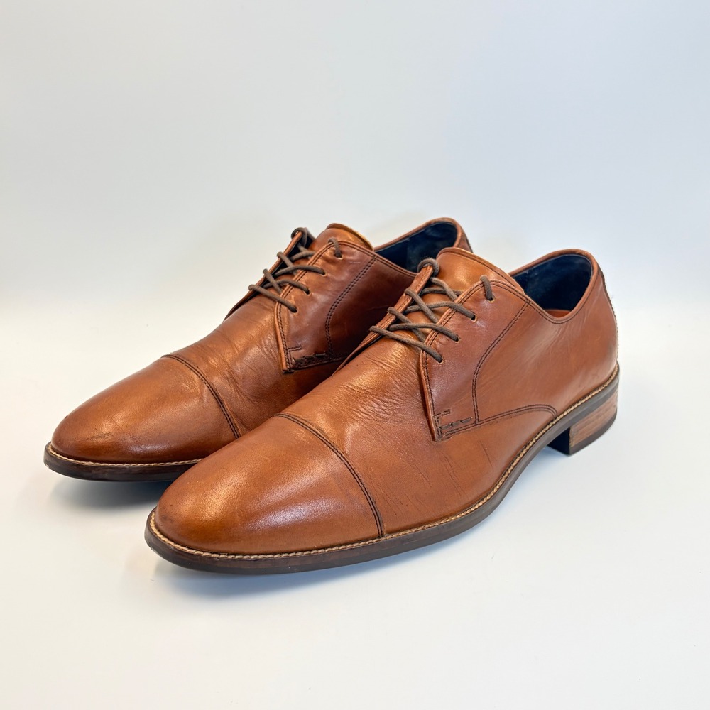 Cole Haan Lenox Hill Men's 10.5 Grand OS Cap Toe Oxford Shoes C11632 Brown